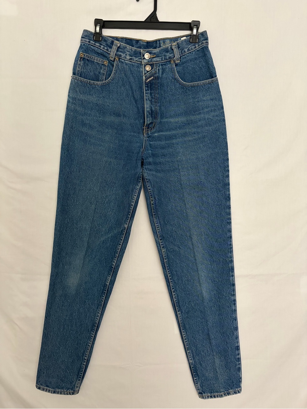 Vintage 80s Lawman World Class Denim High Rise Tapered Mom Jeans Sz 11 (A890)
